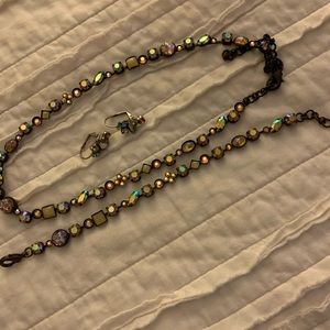 Sorrelli necklace, bracelet, and earring set